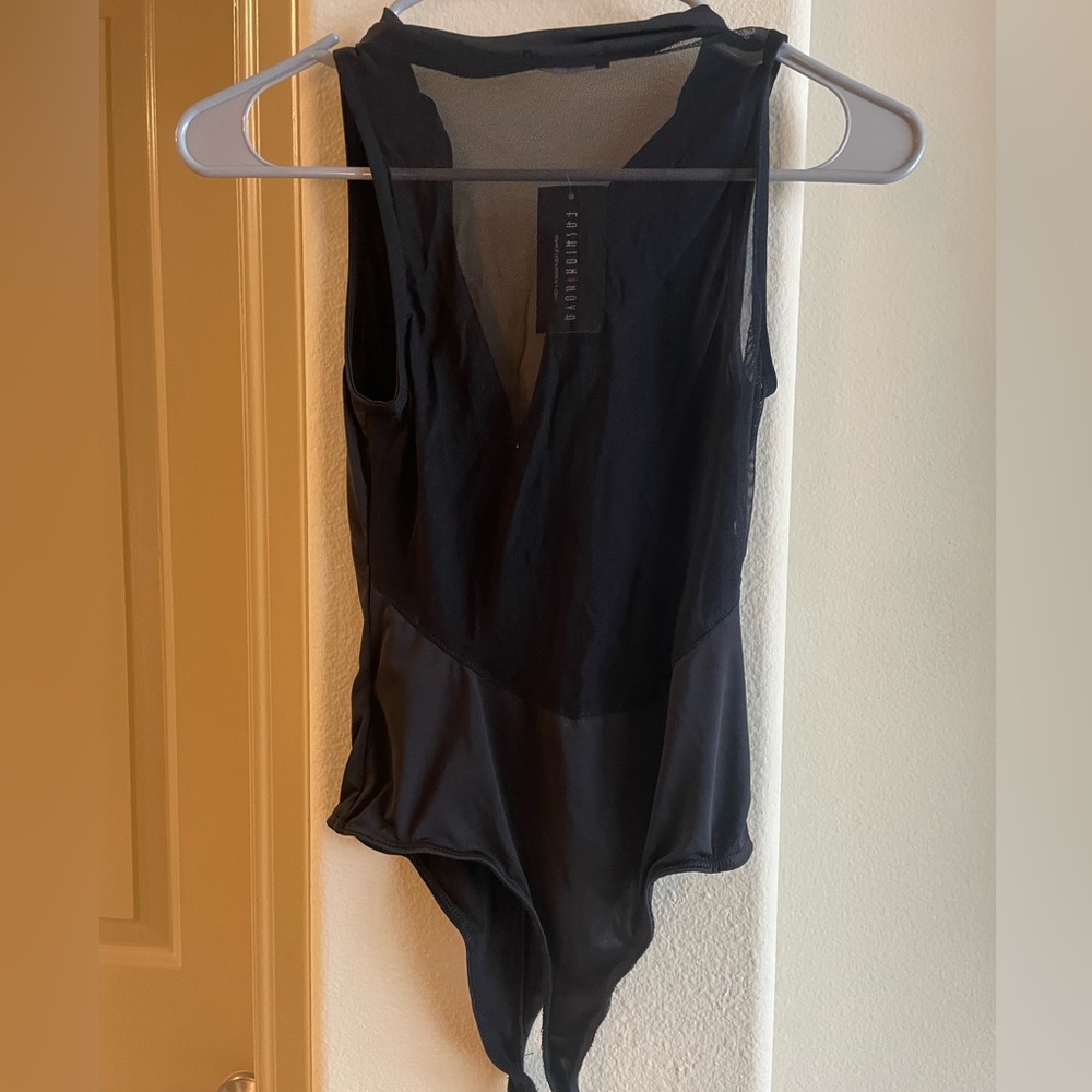 Great black Fashion Nova bodysuit! Brand new
